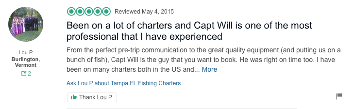Fishing Charter Review